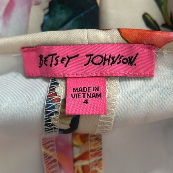 Betsey Johnson Blue Pink Sleeveless Fit and Flare Mini Dress - Picture 7 of 8